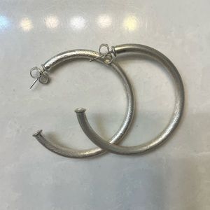 Silver hoops